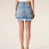 Minigonna in cotone blu Minigonna in cotone blu