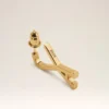 Orecchini a cerchio piccoli Ami de Coeur in ottone dorato