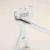 Orecchini Ami de Coeur in ottone argentato martellato Orecchini Ami de Coeur in ottone argentato martellato