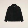 Overshirt imbottita Ami de Coeur in taffetà nero Overshirt imbottita Ami de Coeur in taffetà nero
