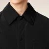 Overshirt imbottita Ami de Coeur in taffetà nero Overshirt imbottita Ami de Coeur in taffetà nero