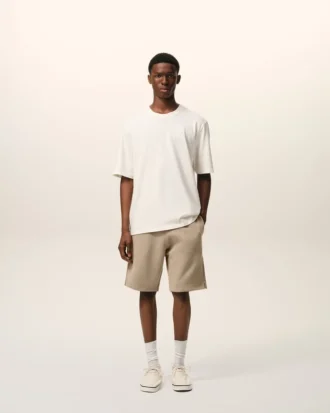 Pantaloncini Ami de Coeur in cotone beige