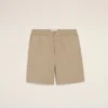 Pantaloncini Ami de Coeur in cotone beige con elastico in vita Pantaloncini Ami de Coeur in cotone beige con elastico in vita