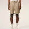 Pantaloncini Ami de Coeur in cotone beige con elastico in vita Pantaloncini Ami de Coeur in cotone beige con elastico in vita