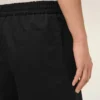 Pantaloncini Ami de Coeur in cotone nero con elastico in vita Pantaloncini Ami de Coeur in cotone nero con elastico in vita