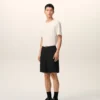 Pantaloncini Ami de Coeur in cotone nero con elastico in vita Pantaloncini Ami de Coeur in cotone nero con elastico in vita
