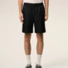 Pantaloncini Ami de Coeur in nylon nero con elastico in vita e borchie Pantaloncini Ami de Coeur in nylon nero con elastico in vita e borchie