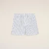 Pantaloncini bianchi in cotone elasticizzato Pantaloncini bianchi in cotone elasticizzato