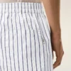 Pantaloncini bianchi in cotone elasticizzato Pantaloncini bianchi in cotone elasticizzato