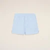 Pantaloncini blu in cotone elasticizzato Pantaloncini blu in cotone elasticizzato