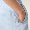Pantaloncini blu in cotone elasticizzato Pantaloncini blu in cotone elasticizzato