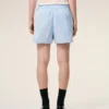 Pantaloncini blu in cotone elasticizzato Pantaloncini blu in cotone elasticizzato