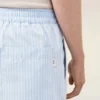 Pantaloncini blu in cotone elasticizzato Pantaloncini blu in cotone elasticizzato