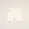 Pantaloncini in cotone bianco con etichetta Ami Paris Heritage Pantaloncini in cotone bianco con etichetta Ami Paris Heritage