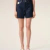 Pantaloncini in cotone blu con etichetta Ami Paris Heritage Pantaloncini in cotone blu con etichetta Ami Paris Heritage