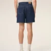 Pantaloncini in cotone blu con etichetta Ami Paris Heritage Pantaloncini in cotone blu con etichetta Ami Paris Heritage