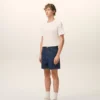 Pantaloncini in cotone blu con etichetta Ami Paris Heritage Pantaloncini in cotone blu con etichetta Ami Paris Heritage