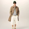 Pantaloncini larghi in cotone bianco Pantaloncini larghi in cotone bianco