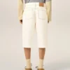 Pantaloncini larghi in cotone bianco Pantaloncini larghi in cotone bianco
