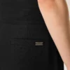 Pantaloni avvolgenti con cintura in lana vergine nera