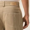 Pantaloni da lavoro in cotone beige