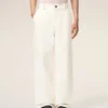 Pantaloni da lavoro in cotone bianco Pantaloni da lavoro in cotone bianco