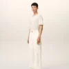 Pantaloni da lavoro in cotone bianco Pantaloni da lavoro in cotone bianco