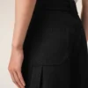 Pantaloni da lavoro in lana vergine nera Pantaloni da lavoro in lana vergine nera