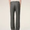 Pantaloni dritti in lana grigia Pantaloni dritti in lana grigia