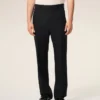 Pantaloni dritti in lana nera Pantaloni dritti in lana nera