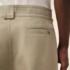 Pantaloni larghi in cotone beige Pantaloni larghi in cotone beige
