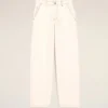 Pantaloni larghi in cotone bianco Pantaloni larghi in cotone bianco