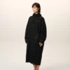 Parka lungo in nylon nero Parka lungo in nylon nero