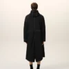 Parka lungo in nylon nero Parka lungo in nylon nero