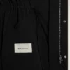 Parka lungo in nylon nero Parka lungo in nylon nero