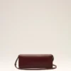 Pochette Mimi in pelle liscia bordeaux