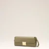 Pochette Mimi in pelle liscia verde Pochette Mimi in pelle liscia verde