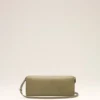 Pochette Mimi in pelle liscia verde Pochette Mimi in pelle liscia verde