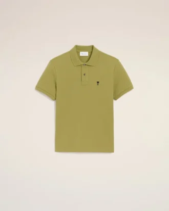 Polo Ami de Coeur a maniche corte in cotone verde