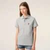 Polo Ami de Coeur in cotone grigio Polo Ami de Coeur in cotone grigio