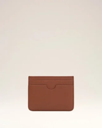 Portacarte Ami de Coeur in pelle di vacchetta marrone
