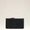 Portacarte con cerniera Ami de Coeur in pelle di vacchetta nera Portacarte con cerniera Ami de Coeur in pelle di vacchetta nera