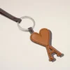 Portachiavi Ami de Coeur in pelle marrone Portachiavi Ami de Coeur in pelle marrone