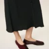Scarpe basse bicolori in pelle bordeaux Scarpe basse bicolori in pelle bordeaux
