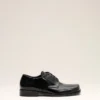 Scarpe derby in pelle di vacchetta nera Scarpe derby in pelle di vacchetta nera