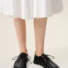 Scarpe Derby Midi in pelle di vacchetta nera Scarpe Derby Midi in pelle di vacchetta nera