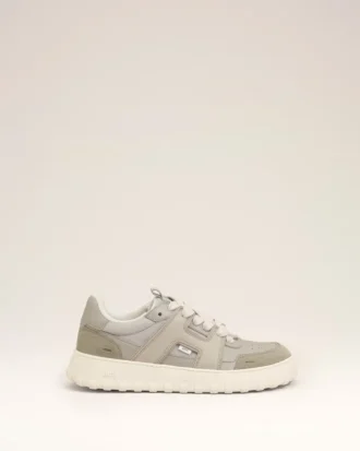Sneakers A Walk in pelle di vacchetta grigia