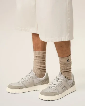Sneakers A Walk in pelle di vacchetta grigia