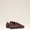 Sneakers basse in pelle liscia bordeaux