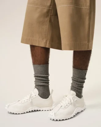 Sneakers Mirage in pelle di vacchetta bianca